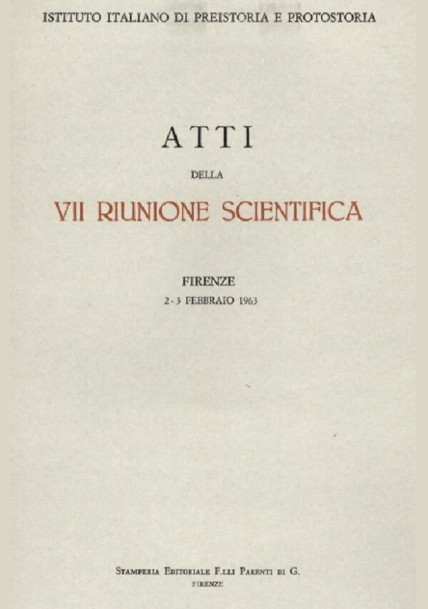 Atti della VII Riunione Scientifica Firenze 2-3 FEBBRAIO 1963