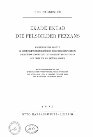 Ekade Ektab : die Felsbilder Fezzans